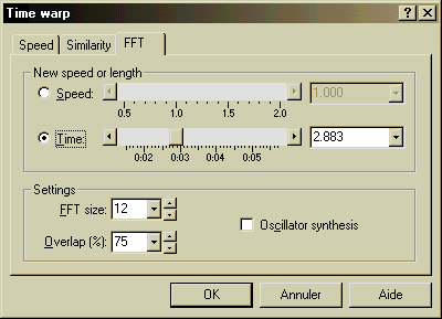 [image du formulaire Time Warp]